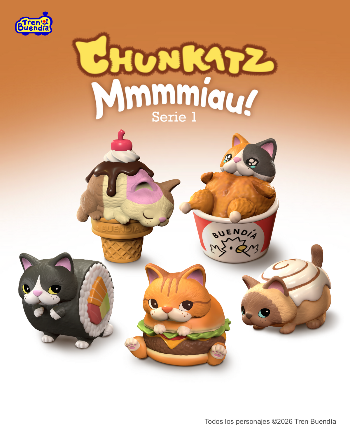 CHUNKATZ: MMMMIAU! Figuras Coleccionables Serie 1